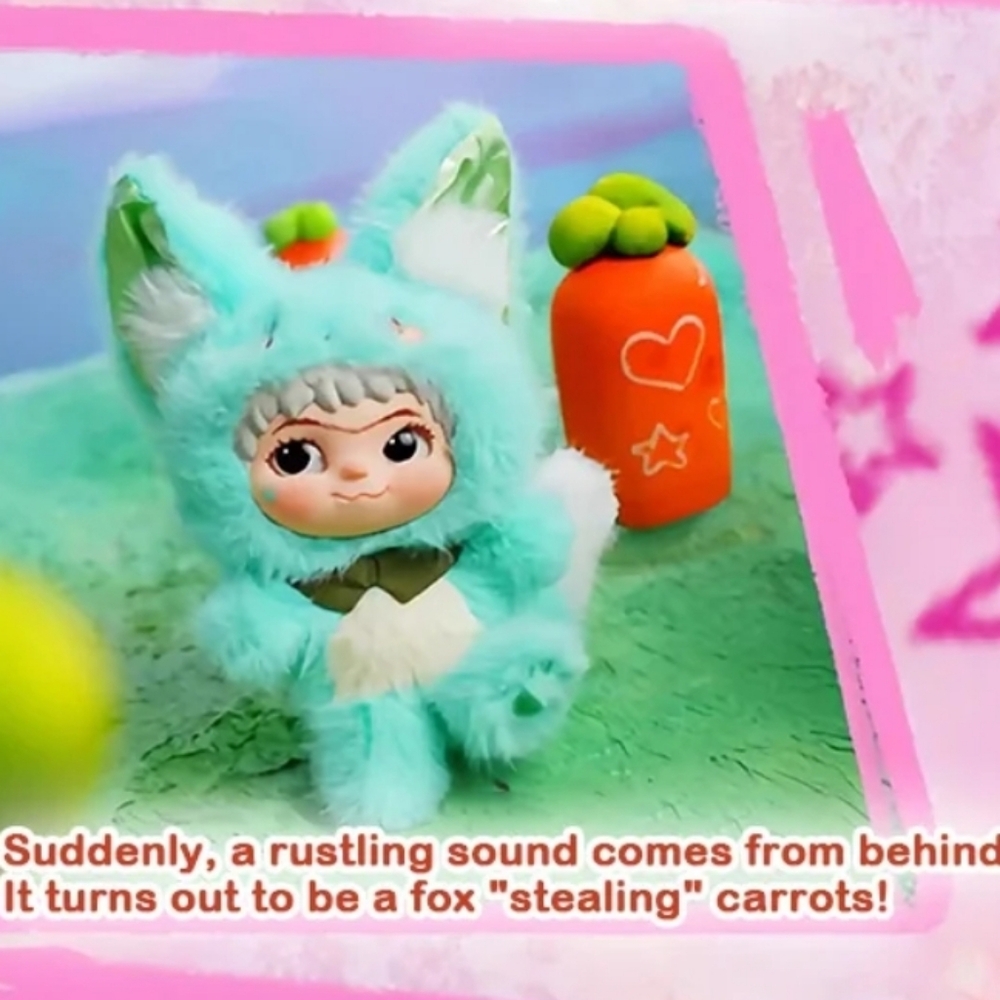 Wakuku Fox & Bunny Trick Or Treat Series Plush - NIB - Cute Fox - Picture 2 of 7